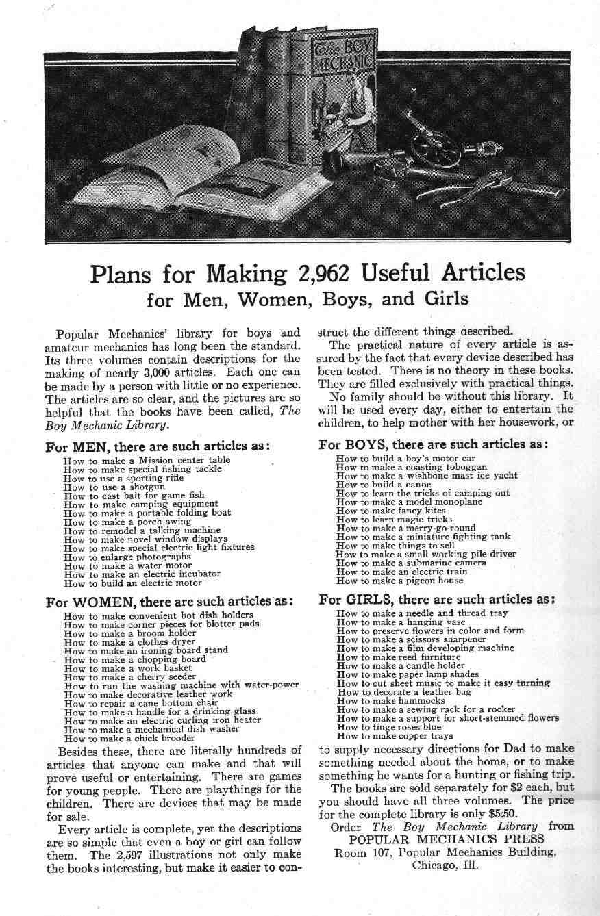 1924 Popular Mechanics Auto Tourist Handbook Page 54